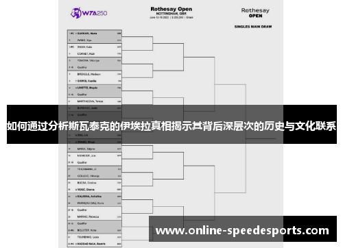 如何通过分析斯瓦泰克的伊埃拉真相揭示其背后深层次的历史与文化联系 如何通过分析斯瓦泰克的伊埃拉真相揭示其背后深层次的历史与文化联系