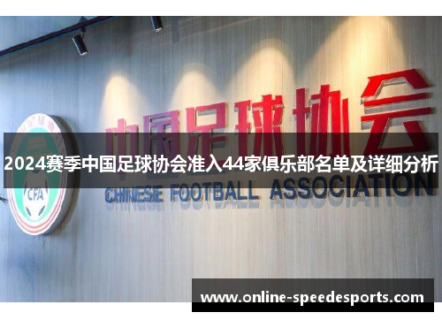 2024赛季中国足球协会准入44家俱乐部名单及详细分析 2024赛季中国足球协会准入44家俱乐部名单及详细分析